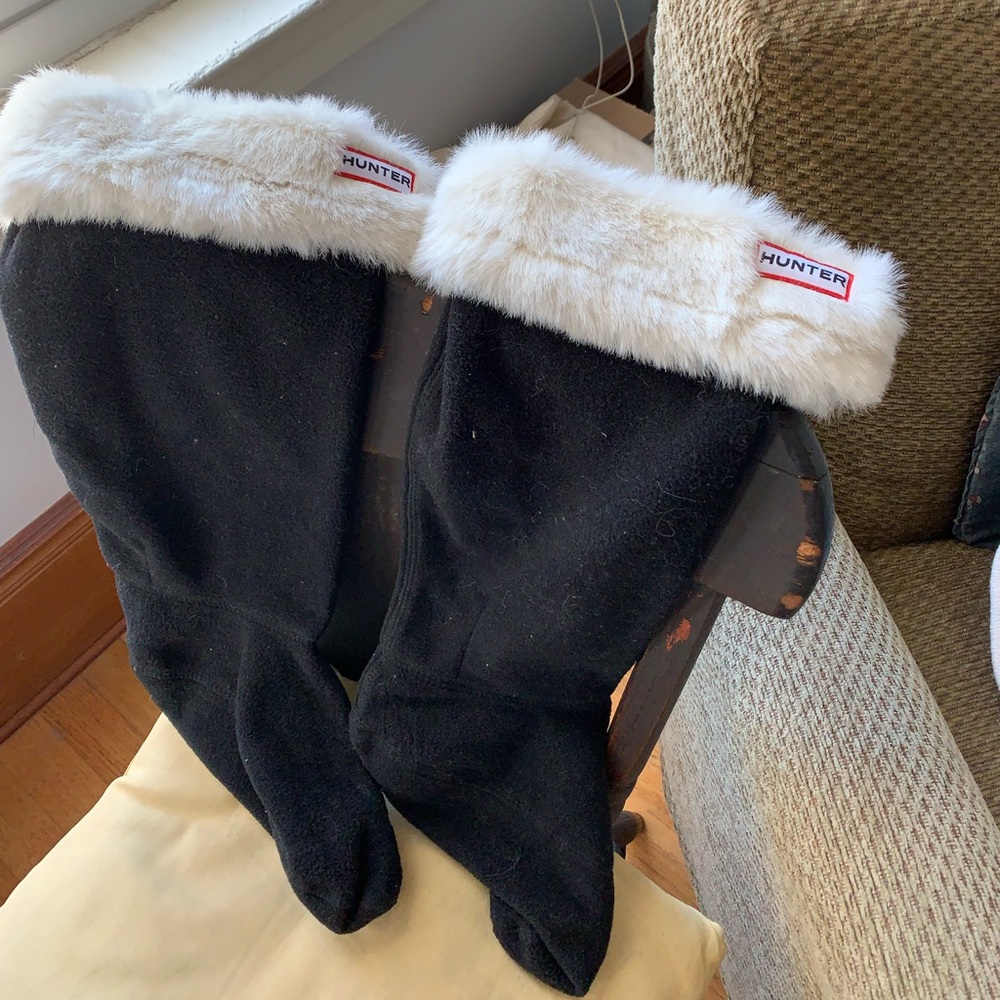 Hunter brand socks to go inside Hunter original tall rain boots.